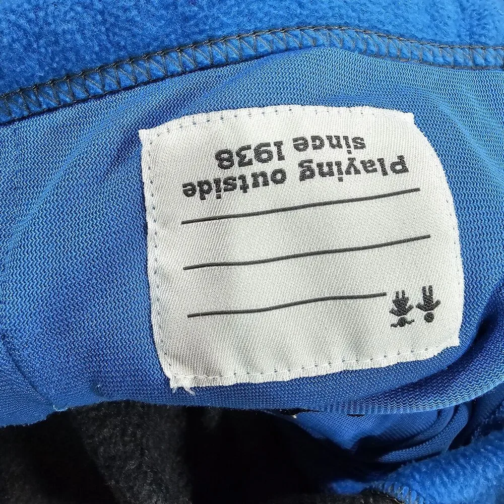 Columbia Steens Mountain Fleece Zip Up Jacket Blue Gray BOYS YOUTH SIZE XL